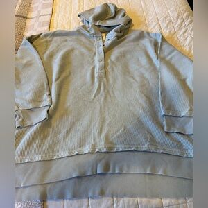 Aerie size 2x button corded hoodie